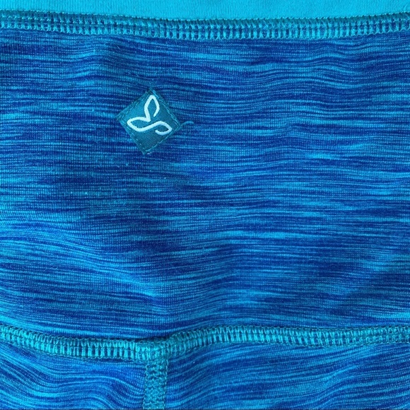 Prana XS Turquoise Tori Yoga Capri Dragonfly Leggings Jewel Tone Boho Running - Picture 7 of 8